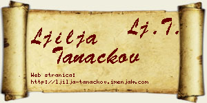 Ljilja Tanackov vizit kartica
